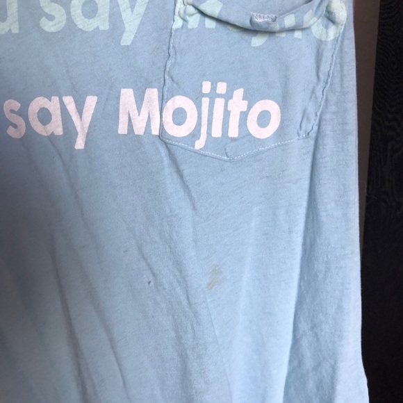 Wildfox Light Blue Top - Picture 2 of 3